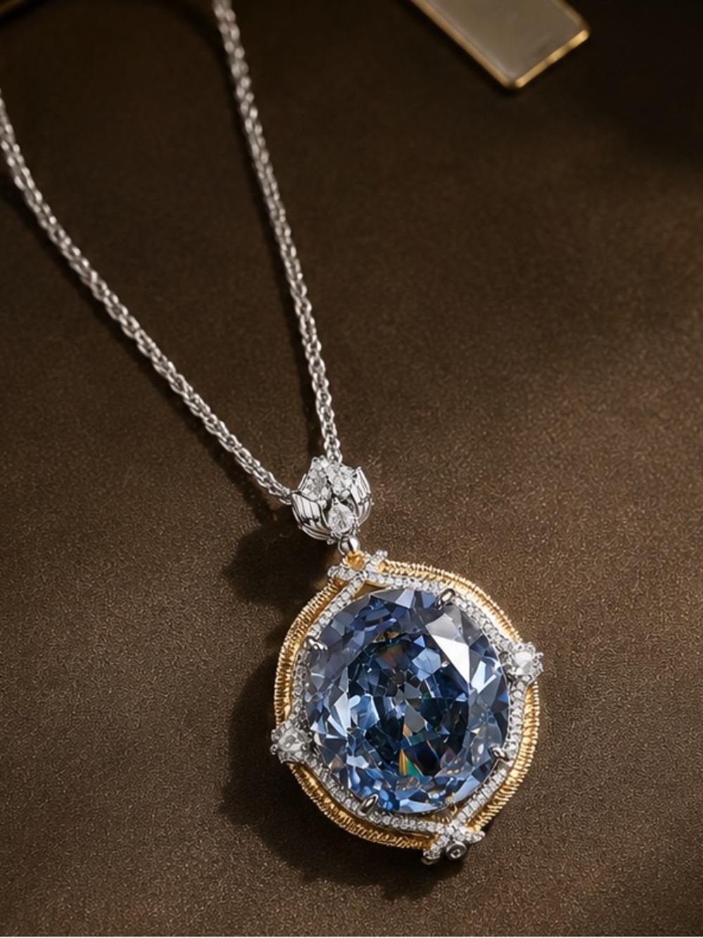 ‼️PRICE IS FIRM ‼️14k 60ct Blue Spinel Pendant - Picture 6 of 13